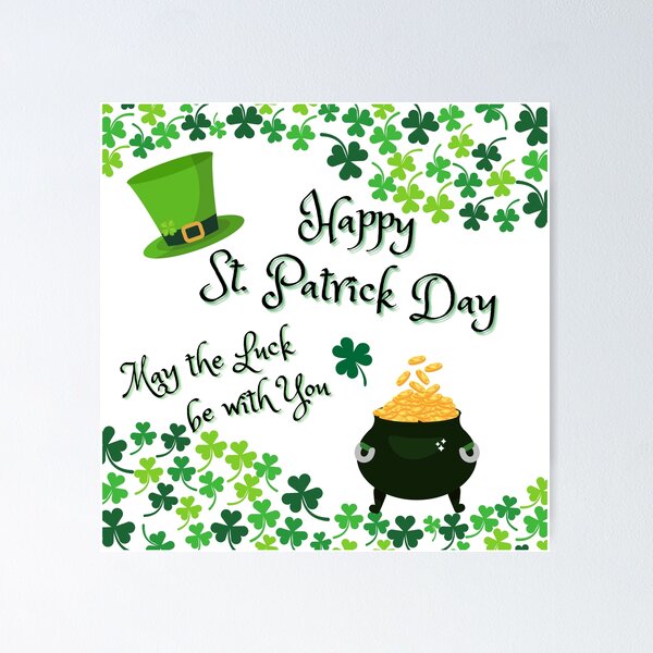 Aperçu de l'œuvre Joyeuse Saint Patrick créée et vendue par KriszDesign.