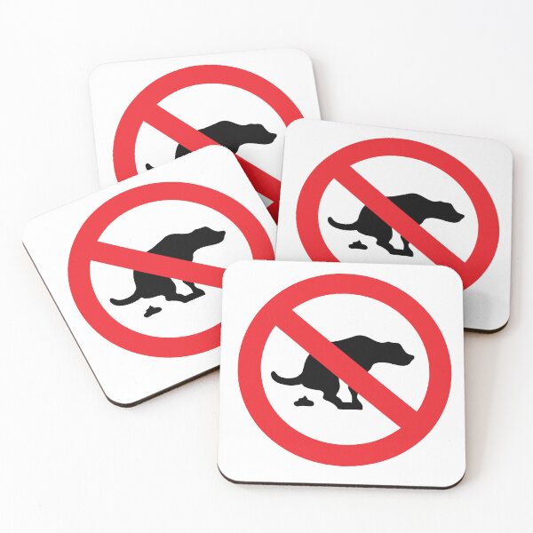 Item preview, No dog poop funny sarcastic sign designed and sold by pixxart.