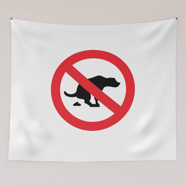Item preview, No dog poop funny sarcastic sign designed and sold by pixxart.