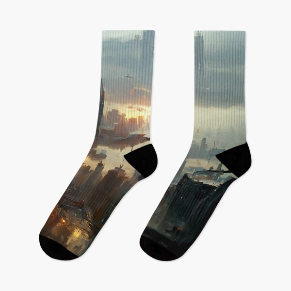 Item preview, Anime Art Cyberpunk City Morning Sunrise AI Generated Image designed and sold by patricklevar.