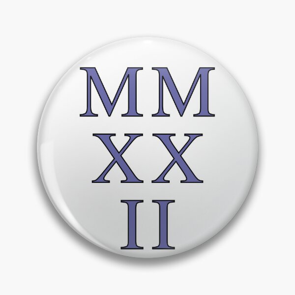 Item preview, 2022 Roman Numerals - very peri on white designed and sold by BTCelebration.