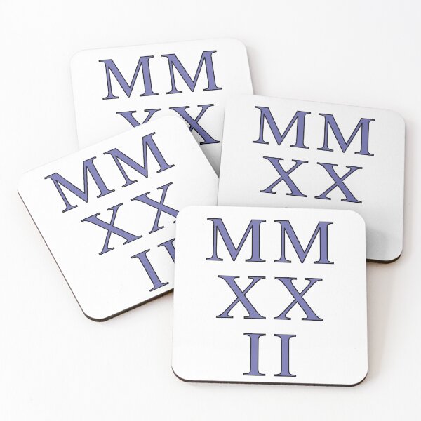 Item preview, 2022 Roman Numerals - very peri on white designed and sold by BTCelebration.