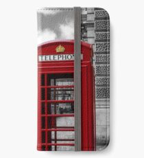 Iconic London: Red Phone Booth iPhone Wallet/Case/Skin