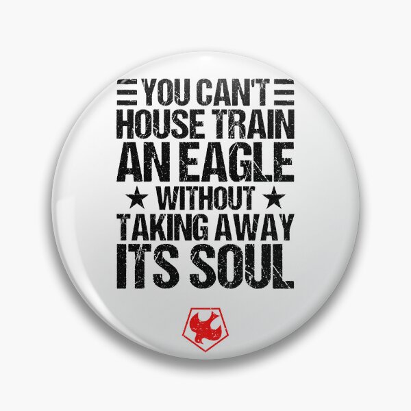 Item preview, BLACK "You can't train an eagle without taking away its soul" (PEACEMAKER SERIES quote) designed and sold by frikybomb.
