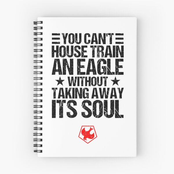 Item preview, BLACK "You can't train an eagle without taking away its soul" (PEACEMAKER SERIES quote) designed and sold by frikybomb.