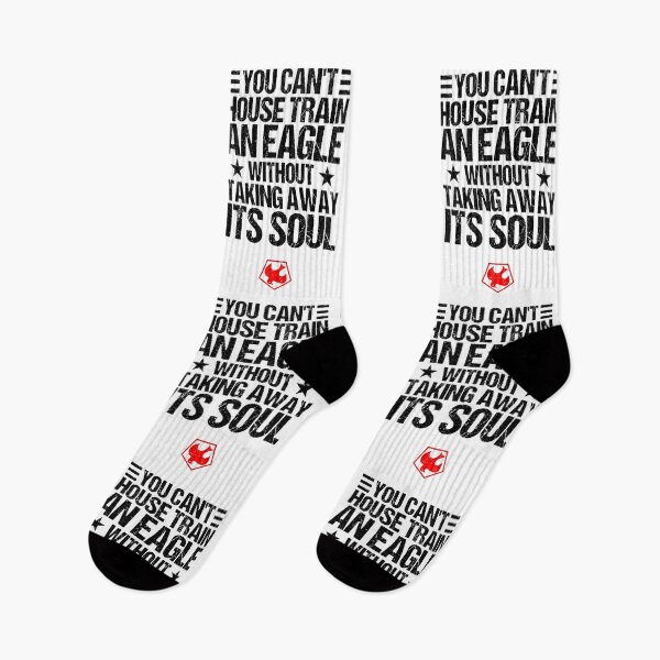 Item preview, BLACK "You can't train an eagle without taking away its soul" (PEACEMAKER SERIES quote) designed and sold by frikybomb.