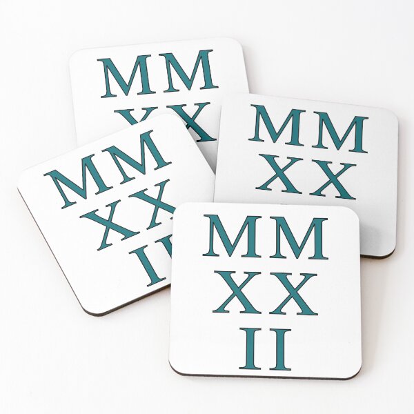 Item preview, 2022 Roman Numerals - harbor blue on white designed and sold by BTCelebration.
