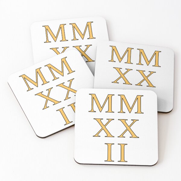 Item preview, 2022 Roman Numerals - daffodil on white designed and sold by BTCelebration.