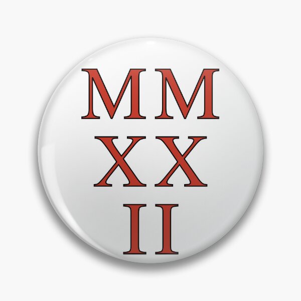 Item preview, 2022 Roman Numerals - pionciana on white designed and sold by BTCelebration.