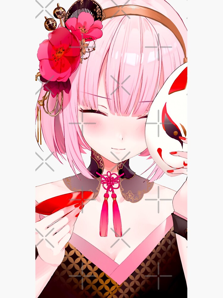 "Kimono Calliope Mori" Sticker for Sale by FreshLemons Redbubble