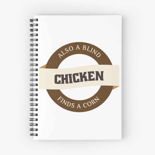 Item preview, Denglish saying blind hen finds a seed designed and sold by JanooFactory.
