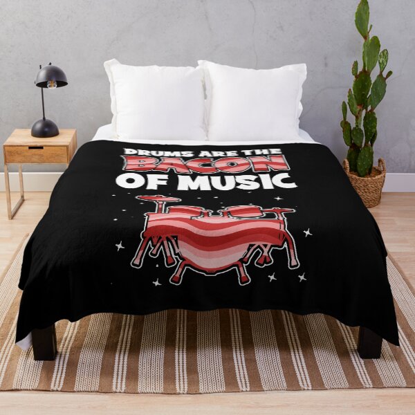 Item preview, Drums Are The Bacon Of Music Funny Bacon Lover Drummer designed and sold by MakeGoodChoices.