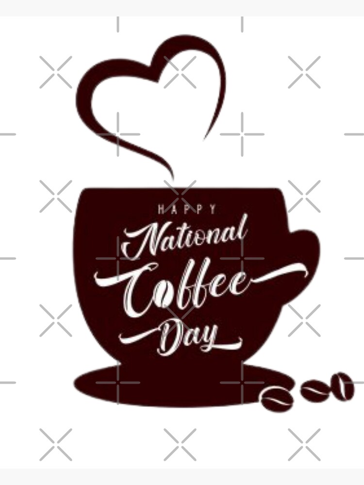 "National Barista Day Happy Coffee Day" Poster by SkArtGallery