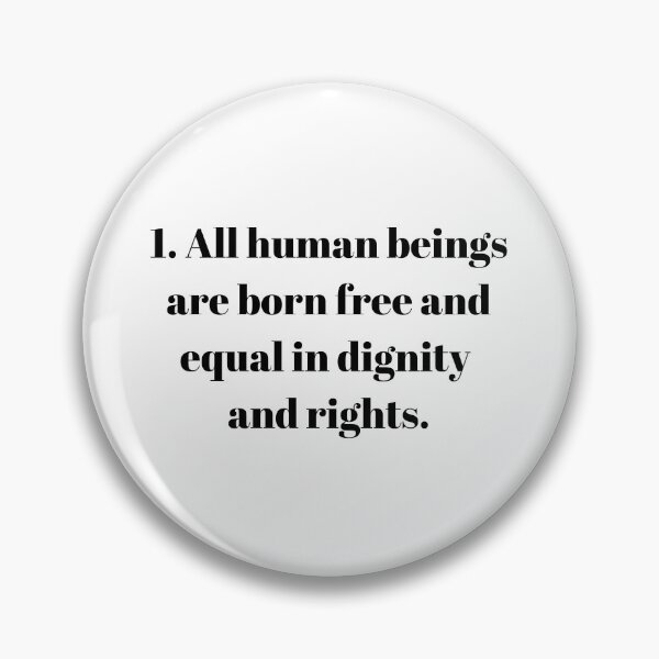 Item preview, Universal Declaration of Human Rights Article 1 designed and sold by Freihalt.