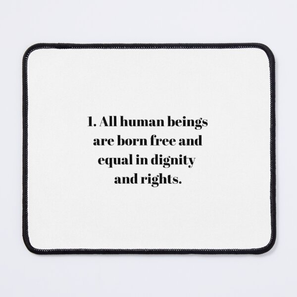 Item preview, Universal Declaration of Human Rights Article 1 designed and sold by Freihalt.