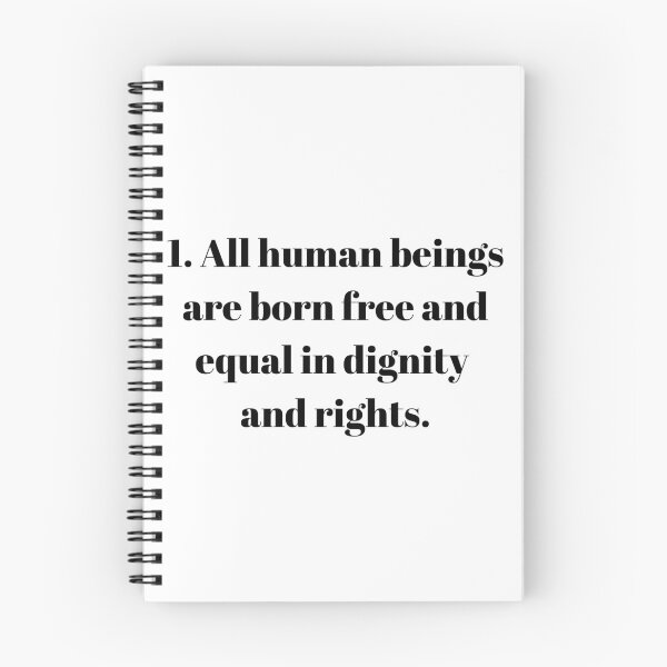 Item preview, Universal Declaration of Human Rights Article 1 designed and sold by Freihalt.