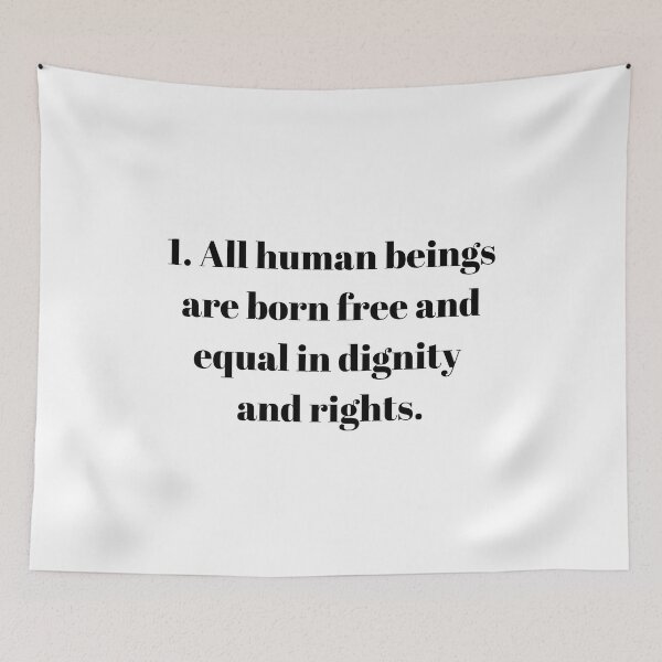 Item preview, Universal Declaration of Human Rights Article 1 designed and sold by Freihalt.