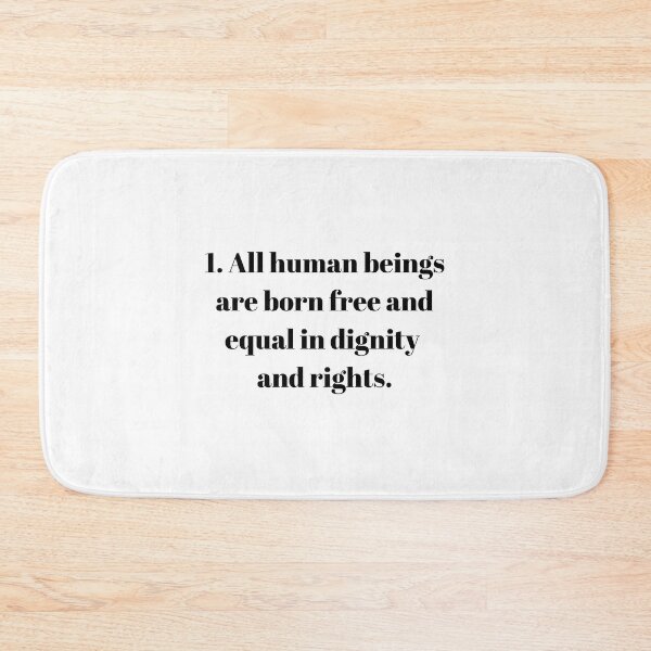 Item preview, Universal Declaration of Human Rights Article 1 designed and sold by Freihalt.