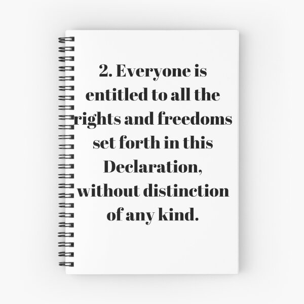 Item preview, Universal Declaration of Human Rights Article 2 designed and sold by Freihalt.