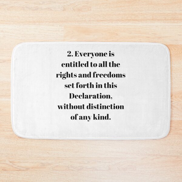 Item preview, Universal Declaration of Human Rights Article 2 designed and sold by Freihalt.