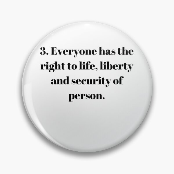 Item preview, Universal Declaration of Human Rights Article 3 designed and sold by Freihalt.