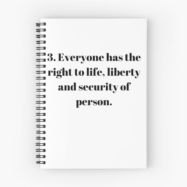 Item preview, Universal Declaration of Human Rights Article 3 designed and sold by Freihalt.