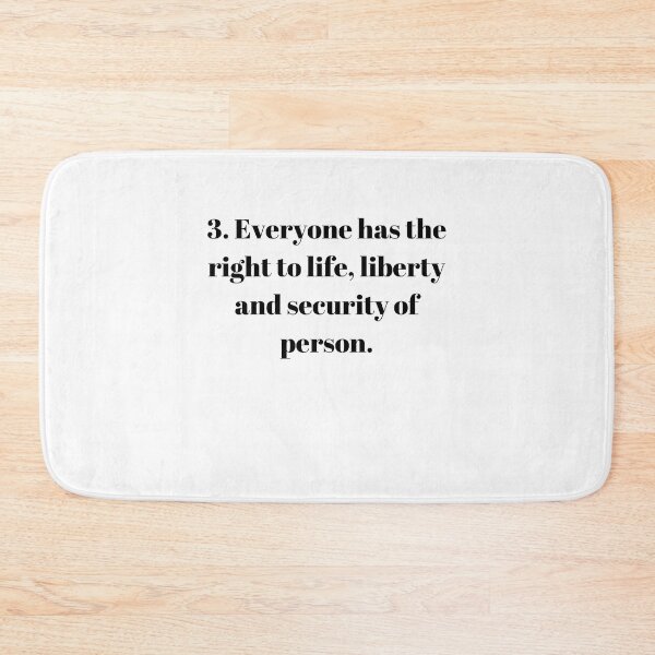 Item preview, Universal Declaration of Human Rights Article 3 designed and sold by Freihalt.