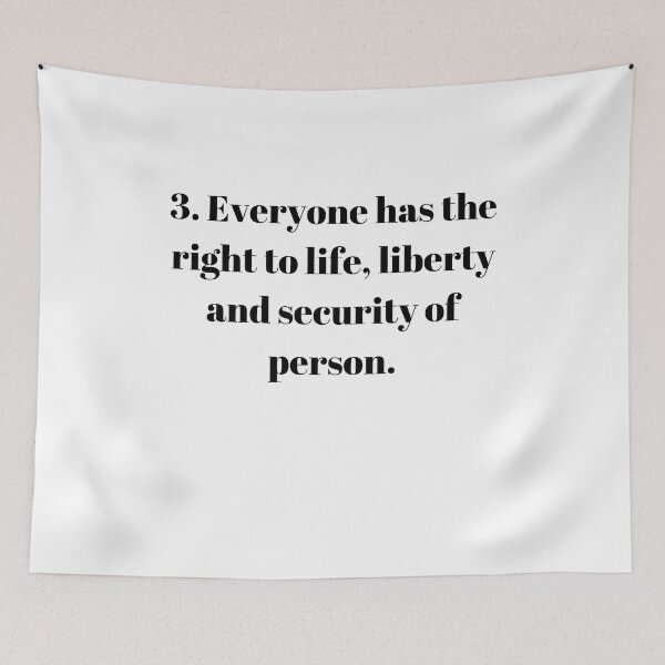 Item preview, Universal Declaration of Human Rights Article 3 designed and sold by Freihalt.