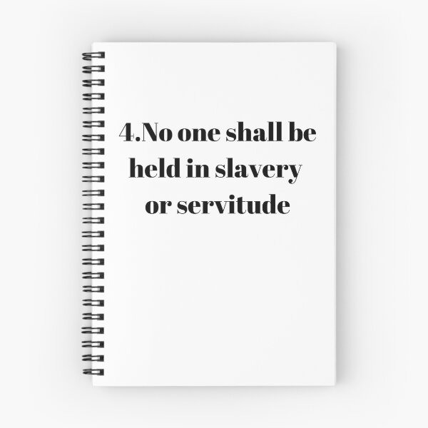 Item preview, Universal Declaration of Human Rights Article 4 designed and sold by Freihalt.