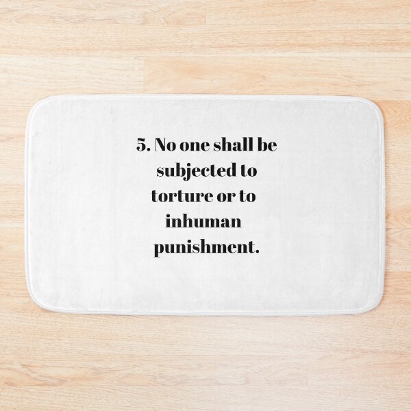 Item preview, Universal Declaration of Human Rights Article 5 designed and sold by Freihalt.