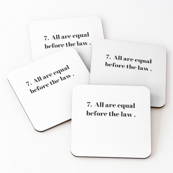 Item preview, Universal Declaration of Human Rights Article 7 designed and sold by Freihalt.