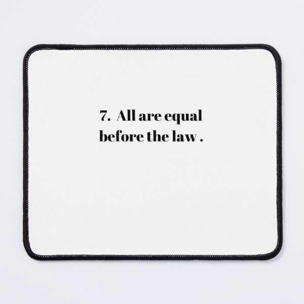Item preview, Universal Declaration of Human Rights Article 7 designed and sold by Freihalt.