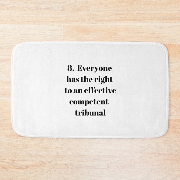 Item preview, Universal Declaration of Human Rights Article 8 designed and sold by Freihalt.
