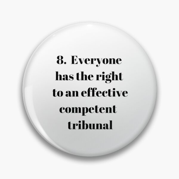 Item preview, Universal Declaration of Human Rights Article 8 designed and sold by Freihalt.