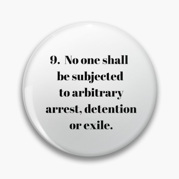 Item preview, Universal Declaration of Human Rights Article 9 designed and sold by Freihalt.