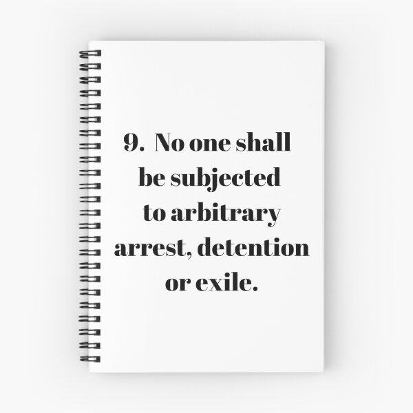 Item preview, Universal Declaration of Human Rights Article 9 designed and sold by Freihalt.