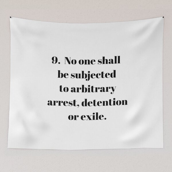 Item preview, Universal Declaration of Human Rights Article 9 designed and sold by Freihalt.