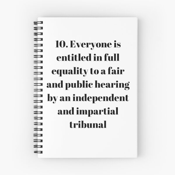 Item preview, Universal Declaration of Human Rights Article 10 designed and sold by Freihalt.