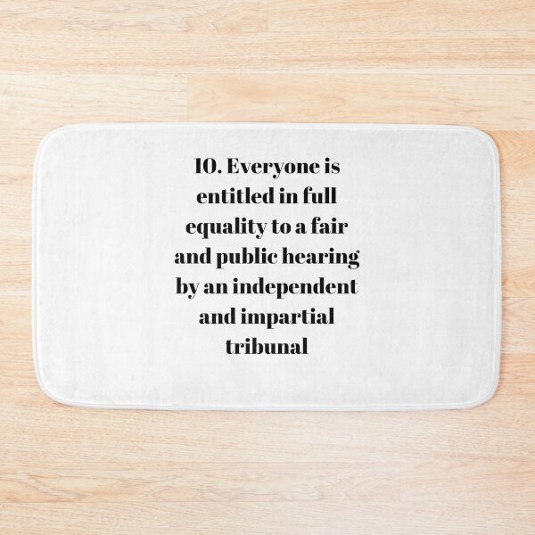 Item preview, Universal Declaration of Human Rights Article 10 designed and sold by Freihalt.