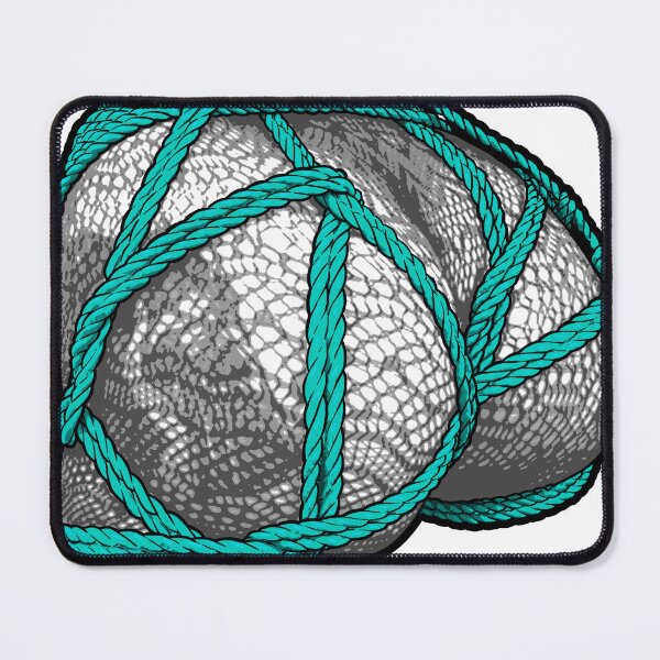 Item preview, Shibari artwork - Rope artwork turquoise designed and sold by PraetorianX.