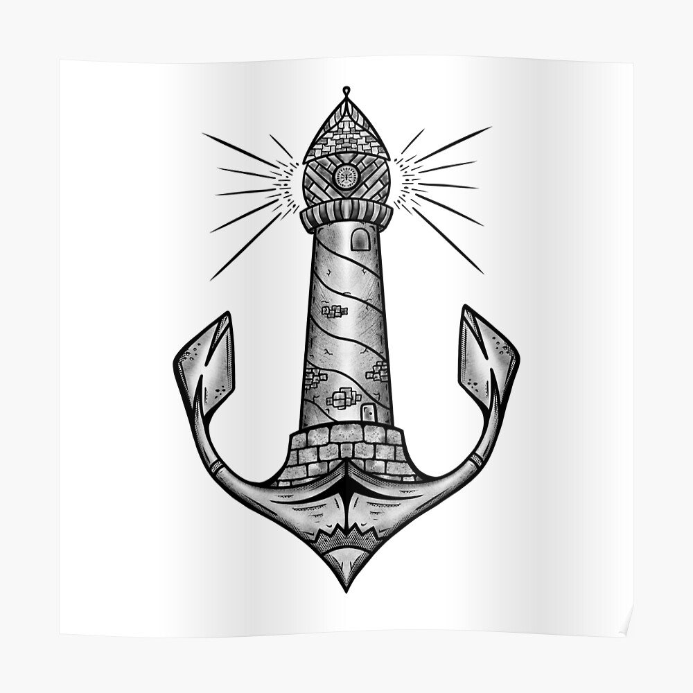 Top 128 + Black anchor worldwide tattoo