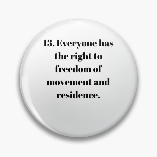 Item preview, Universal Declaration of Human Rights Article 13 designed and sold by Freihalt.