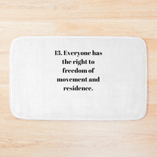 Item preview, Universal Declaration of Human Rights Article 13 designed and sold by Freihalt.