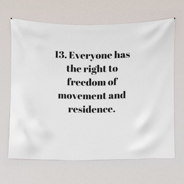 Item preview, Universal Declaration of Human Rights Article 13 designed and sold by Freihalt.