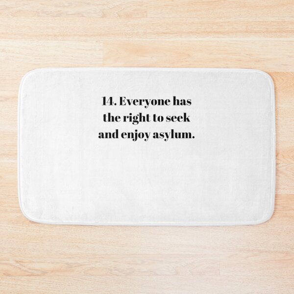 Item preview, Universal Declaration of Human Rights Article 14 designed and sold by Freihalt.