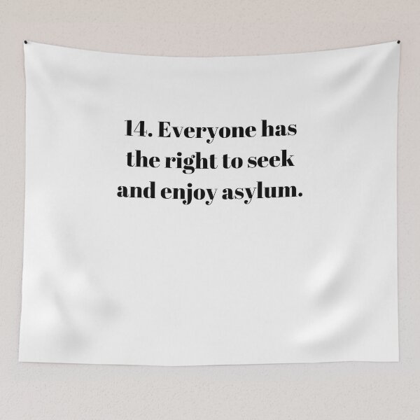 Item preview, Universal Declaration of Human Rights Article 14 designed and sold by Freihalt.