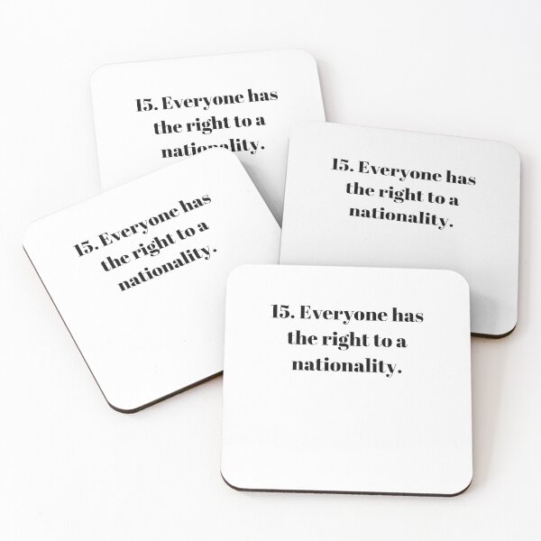 Item preview, Universal Declaration of Human Rights Article 15 designed and sold by Freihalt.