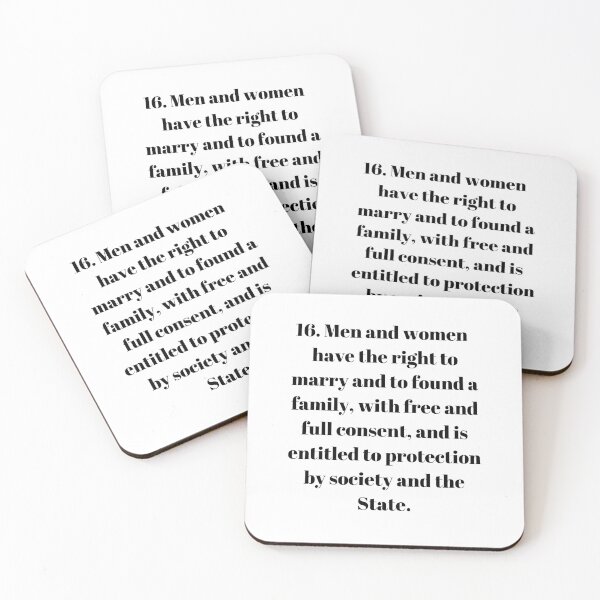 Item preview, Universal Declaration of Human Rights Article 16 designed and sold by Freihalt.