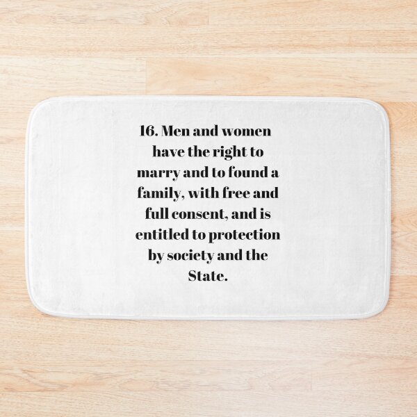 Item preview, Universal Declaration of Human Rights Article 16 designed and sold by Freihalt.