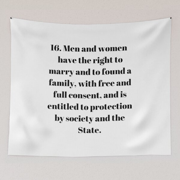 Item preview, Universal Declaration of Human Rights Article 16 designed and sold by Freihalt.